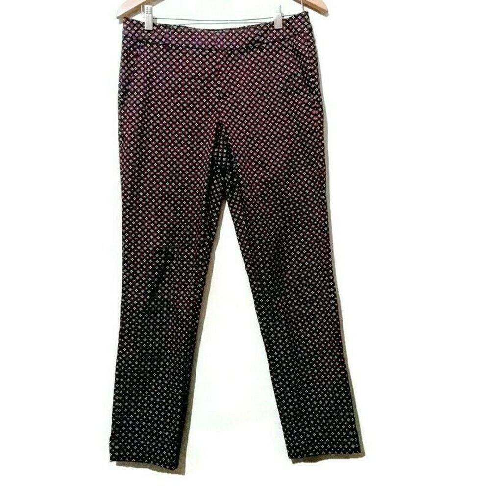 Tommy Hilfiger Patterned Pants Size 4 - Red Blue